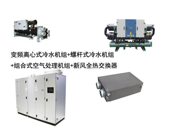 冷水機(jī)組加螺桿機(jī)組加新風(fēng)系統(tǒng)